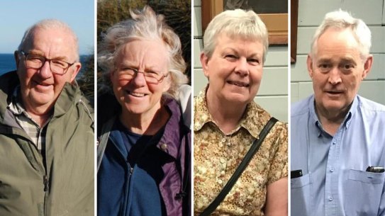 Left to right: Don Patterson, Gail Patterson, Heather Wilkinson and Ian Wilkinson.