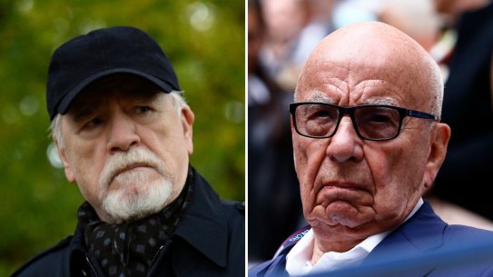 Logan Roy and Rupert Murdoch