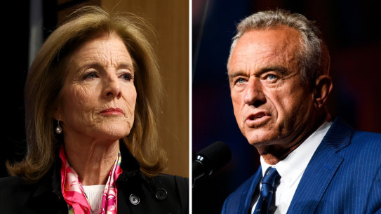 US Ambassador to Australia Caroline Kennedy and Robert F Kennedy Jr.