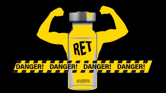 Os resultados dos ensaios clínicos para o peptídeo sintético retatrutida parecem promissores, mas substâncias falsificadas proliferaram online. 