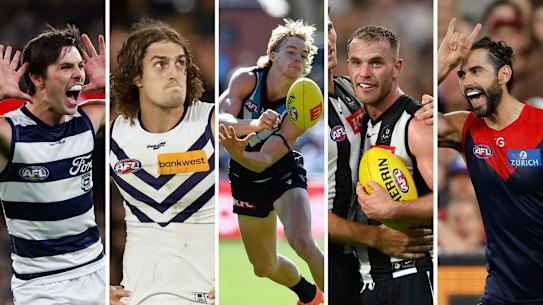 Ollie Henry, Luke Jackson, Jason Horne-Francis, Tom Mitchell and Brodie Grundy were among the recruits to make their first appearances for news clubs in round one of the 2023 AFL season.
