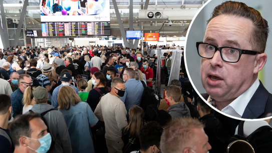 Alan Joyce and Sydney Airport lines.