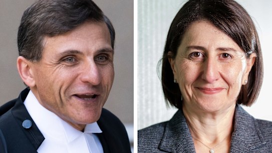 Arthur Moses and Gladys Berejiklian.