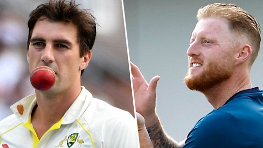 Pat Cummins and Ben Stokes.