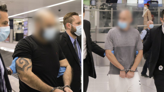 Matthew Paul Battah, 36, and Benjamin Neil Pitt, 38, were extradited from Dubai last week to face drug importation and money laundering charges.