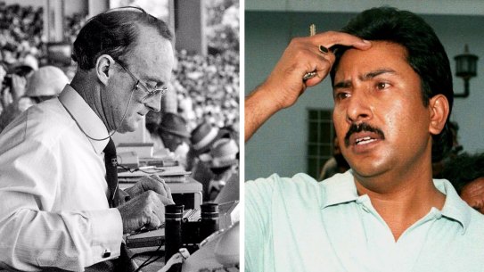 Journalist Phil Wilkins; Former Pakistan cricketer Salim Malik. 