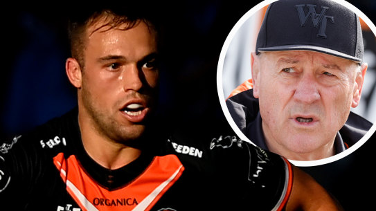 Luke Brooks and Tim Sheens (inset).