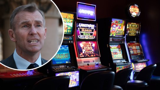 Rob Stokes/pokies composite