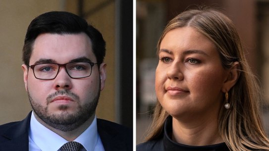 Bruce Lehrmann and Brittany Higgins.