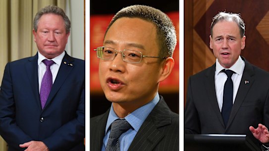 Mining billionaire Andrew Forrest and Health Minister Greg Hunt have cancelled a joint event at short notice a day after the businessman blindsided the MP at another announcement.