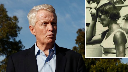 Tennis Australia boss Craig Tiley, and transgender tennis player Renee Richards, who fought for inclusion in the 1970s.