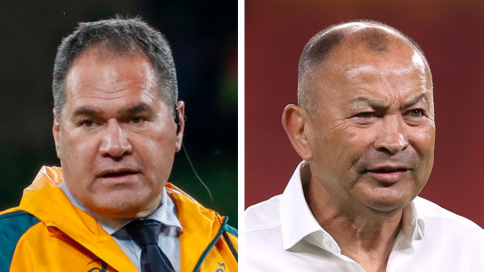 Dave Rennie and Eddie Jones.