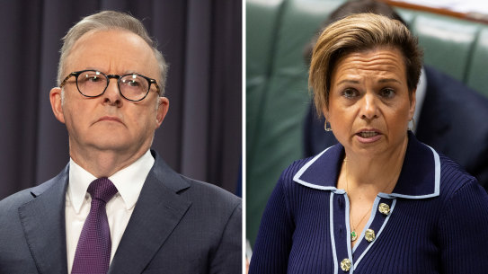 Prime Minister Anthony Albanese and Communications Minister Michelle Rowland.