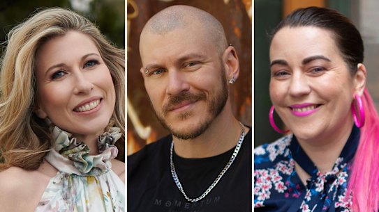 WA authors Natasha Lester, Holden Sheppard and Rachael Johns. Pictures: Supplied