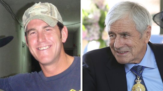 Ben Roberts-Smith and Seven West Media chairman Kerry Stokes.