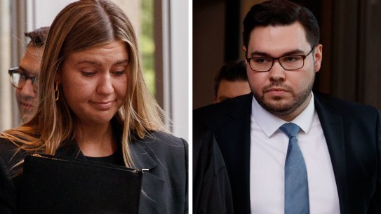 Brittany Higgins and Bruce Lehrmann.