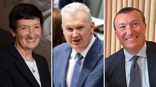 Outgoing Business Council CEO Jennifer Westacott and her successor, Bran Black (right) plan to step up their campaign against Tony Burke’s workplace reforms.