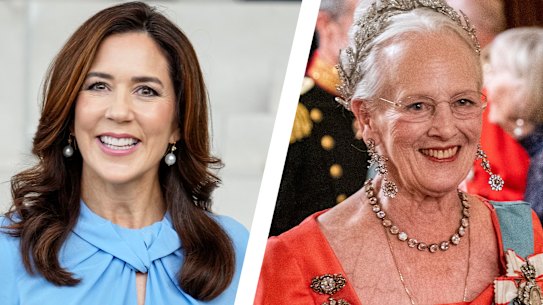 Queen Margrethe and Crown Princess Mary.