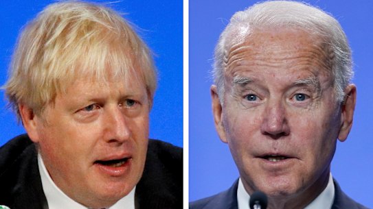 Boris Johnson and Joe Biden.