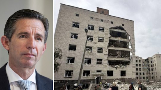 Simon Birmingham and Poltava damage.