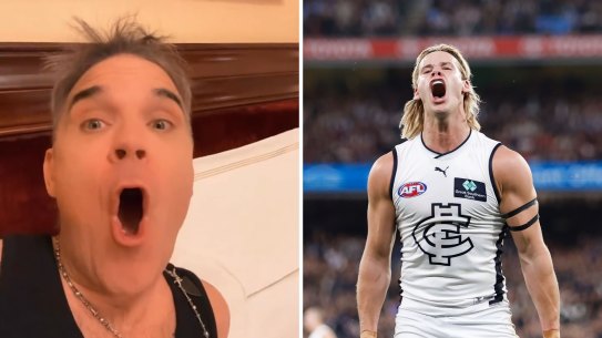 Robbie Williams and Tom De Koning