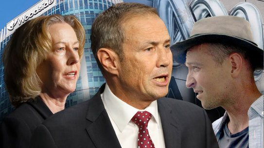 The Four Corners episode has caused a stir in Western Australia after ABC employees were present at a protest outside the Woodside CEO’s house.