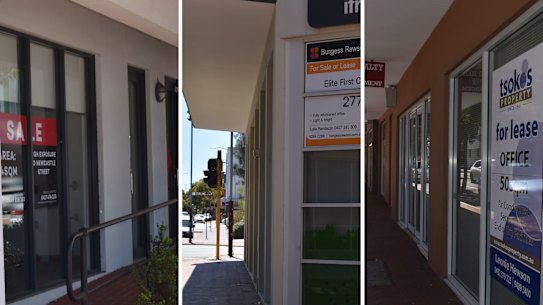 Perth city office vacancies real estate vacancy slow foot traffic 