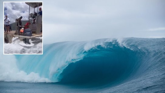 Damage to Teahupo’o reef caused by Olympics infrastructure for Paris 2024.