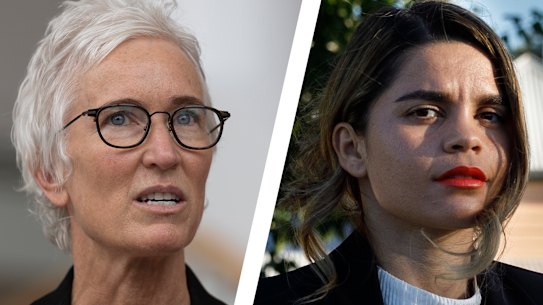 State Coroner Teresa O’Sullivan and lawyer and Wiradjuri woman Taylah Gray.