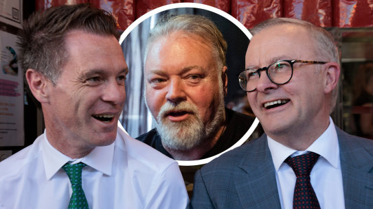 Chris Minns (left) and Anthony Albanese (right) will be at Kyle Sandilands’ wedding.