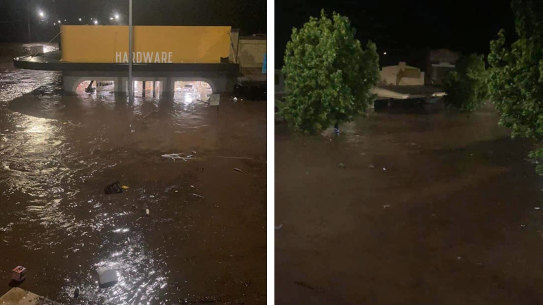Major flooding hit the NSW town of Molong overnight.