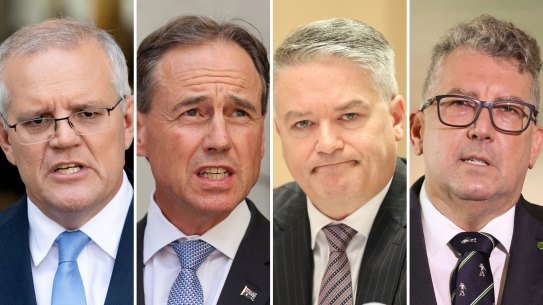 Former prime minister Scott Morrison took on the portfolios of then-health minister Greg Hunt,  then-finance minister Mathias Cormann and then resources minister Keith Pitt without publicly announcing his decision.