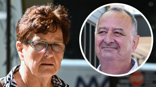 Former Labor MP Jill Hall arrives at Sydney Downing Centre to give evidence in the trial of Milton Orkopoulos.