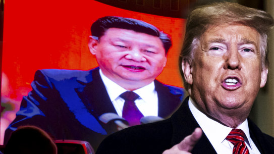 Donald Trump and China's Xi Jinping. Markets have responded to the escalation in their trade disputes.