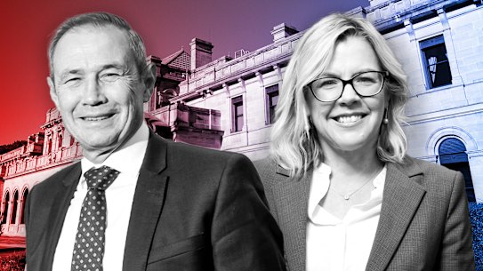 WA Premier Roger Cook, Liberal leader Libby Mettam, WA election 2025. 