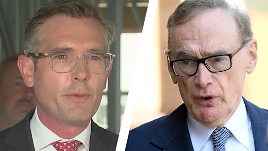 Dominic Perrottet blasted former NSW premier Bob Carr, blaming him for the proliferation of poker machines.