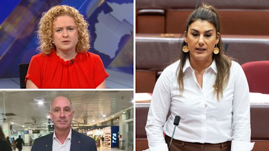 Amanda Stoker, David Van and Lidia Thorpe.