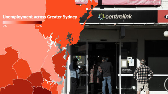 Sydney unemployment October 2021