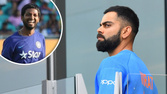 India's throwdown expert D Raghavendra and Virat Kohli