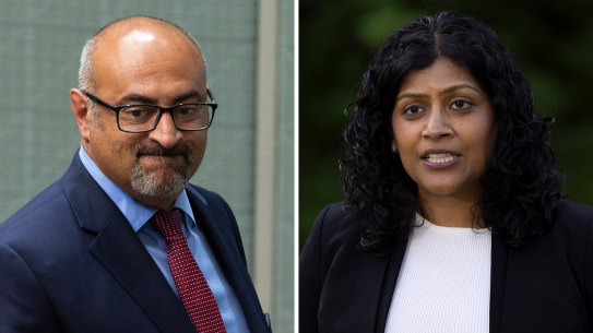 Labor MP Peter Khalil and Victorian Greens leader Samantha Ratnam.