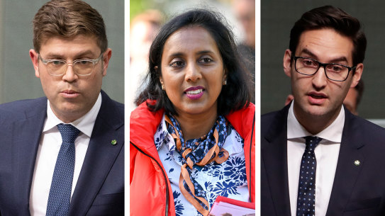 Labor MPs Jerome Laxale, Michelle Ananda-Rajah and Josh Burns all represent seats with a high proportion of renters. 