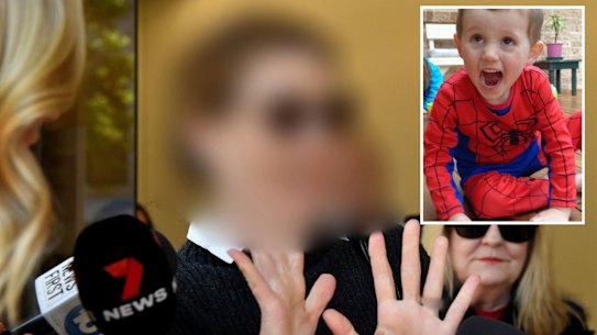 William Tyrrell’s foster mother outside Parramatta Local Court.