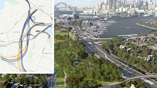 The proposed Rozelle Interchange