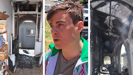Police files reveal the damage done to the home of Jordan Shanks, aka FriendlyJordies, in what police call an organised crime arson attack.