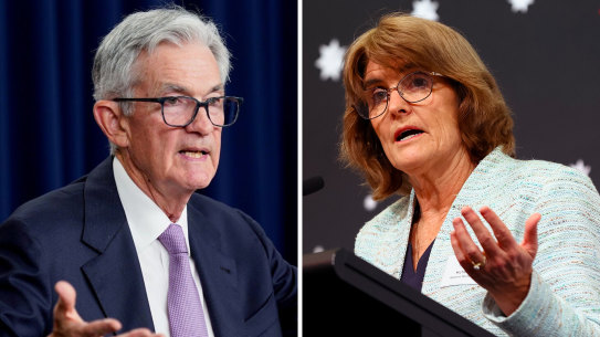 US Federal Reserve chairman Jerome Powell has given Reserve Bank of Australia governor Michele Bullock plenty to think about.