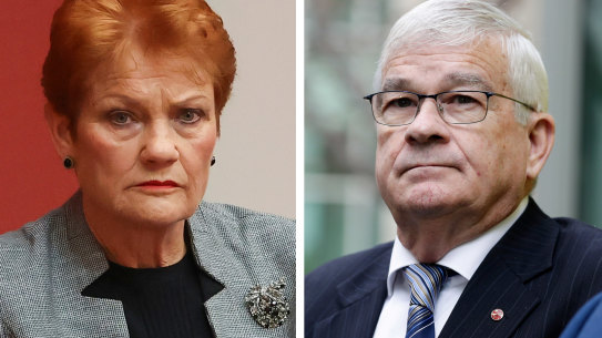 Pauline Hanson and Brian Burston.