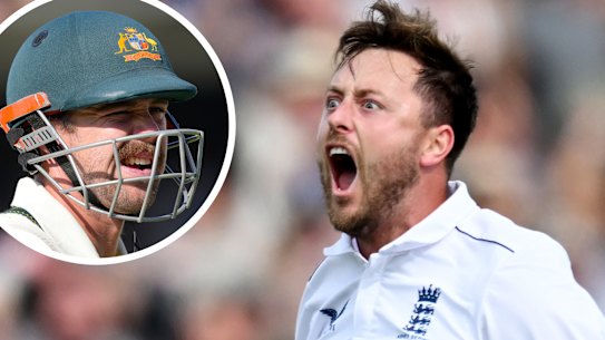 Travis Head and Ollie Robinson. 