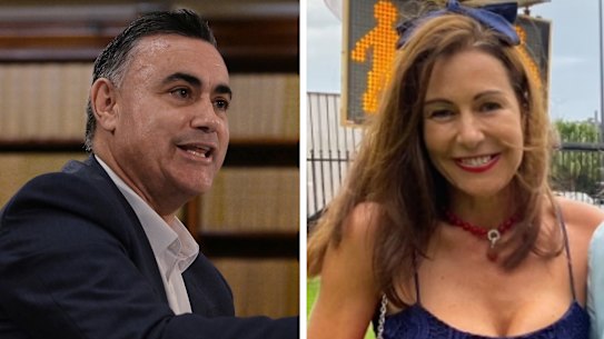 Left: John Barilaro. Right: Jennifer Lugsdin