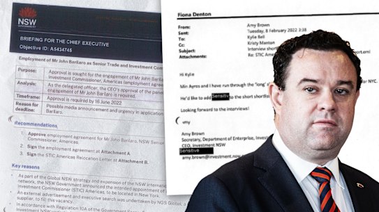 A cache of previously secret documents released to parliament on Thursday show Ayres sought to add a candidate to the shortlist for the New York job in February.