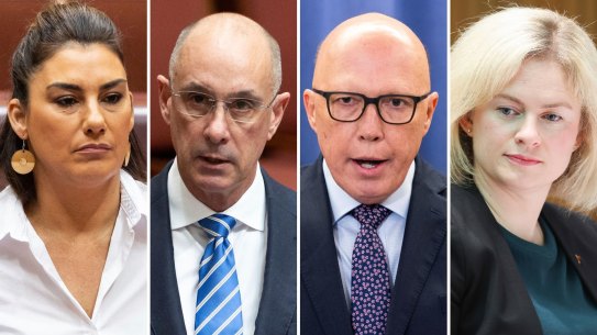 Lidia Thorpe, David Van, Peter Dutton, Amanda Stoker 